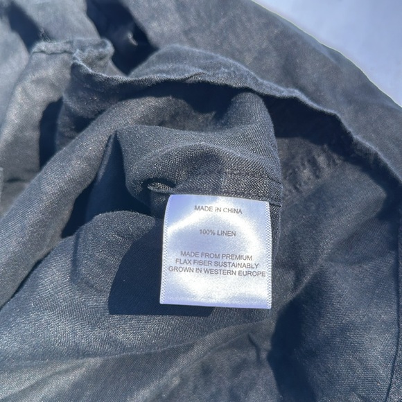 Quince Men’s Black Long Sleeve Button Down Shirt, Size XL - Picture 3 of 4